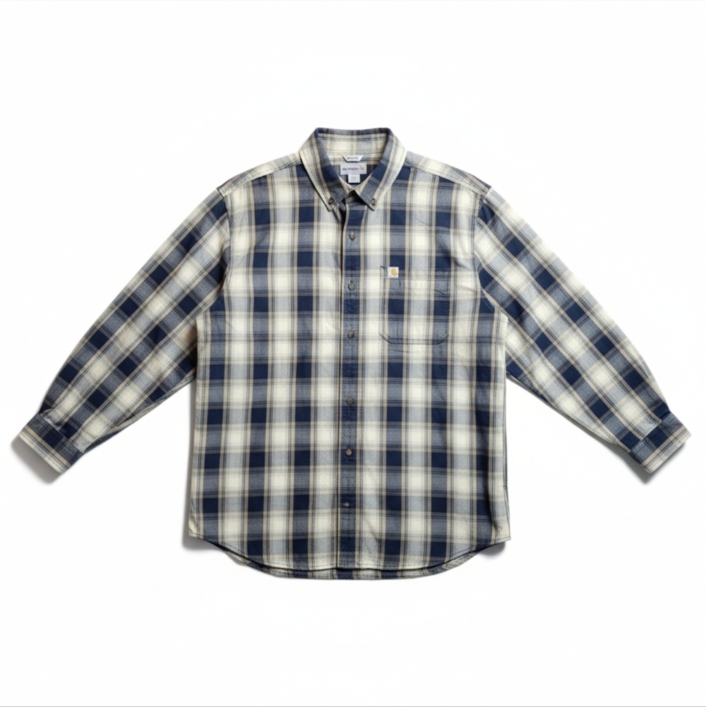 Carhartt Relaxed Fit Flannel Shirt – Heavyweight Rugged Work Shirt